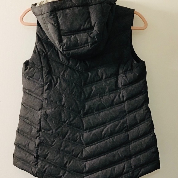 Eddie Bauer Jacket Women's Petite XS Gray Goose Down Vest Full Zip Ladies - Picture 2 of 4